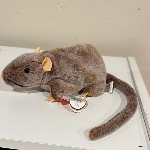Ty, Co; Beanie Baby Mouse; "Tiptoe"  NWT - Picture 3 of 5